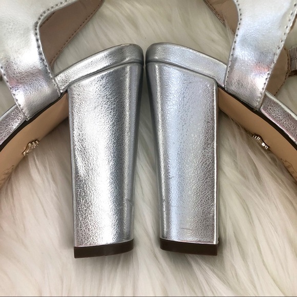 Nina New York sliver rhinestone high heels 4” - Picture 4 of 16